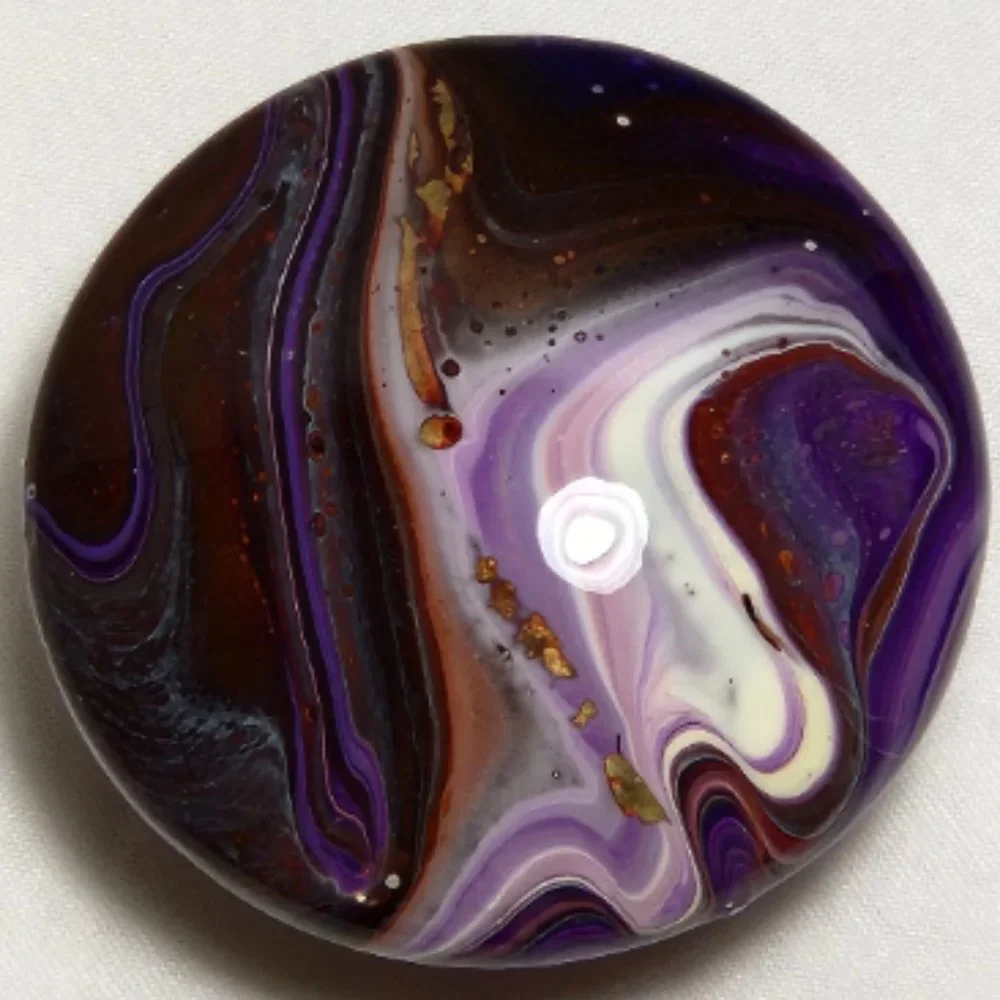 Hand Crafted Wooden Painted Knobs Cabinet Door Pulls Acrylic Resin Kitchen Decor